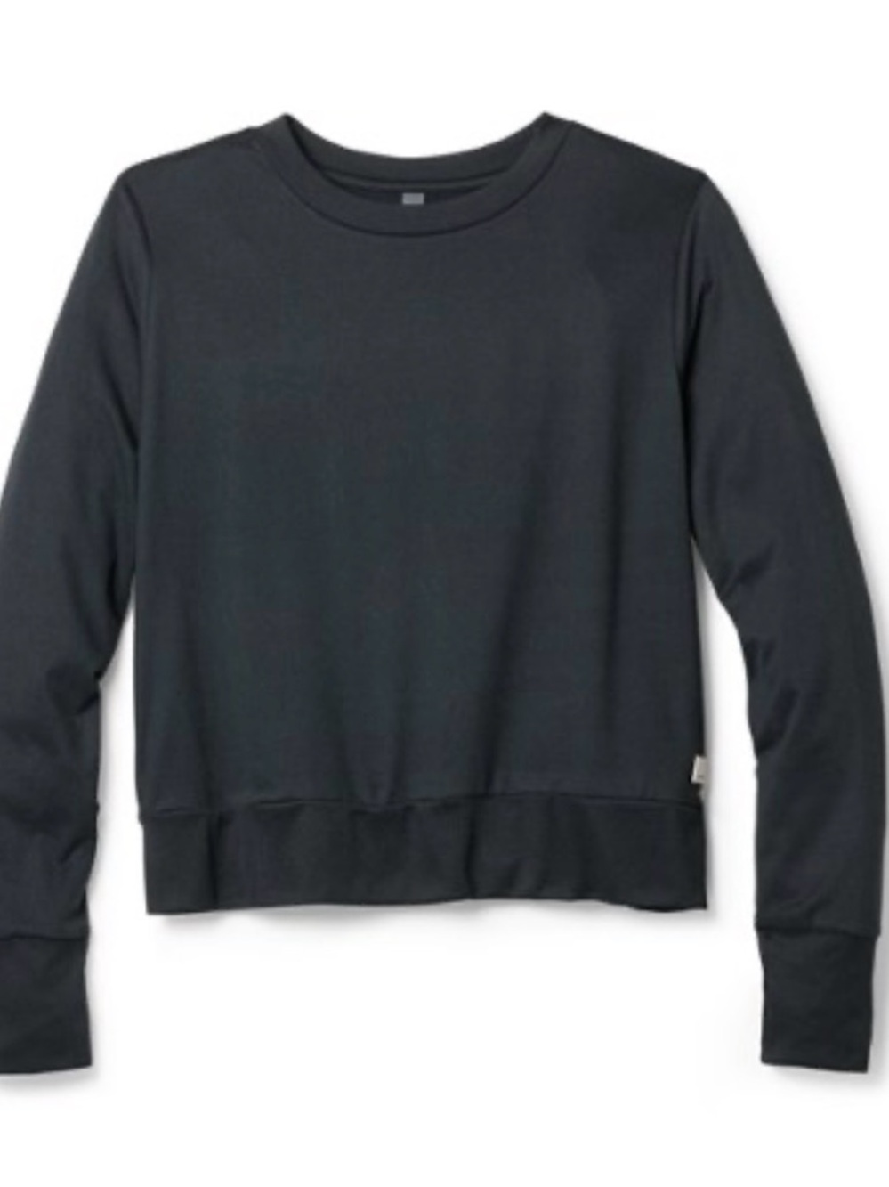 Vuori Women's Crew Neck Sweatshirt in Black